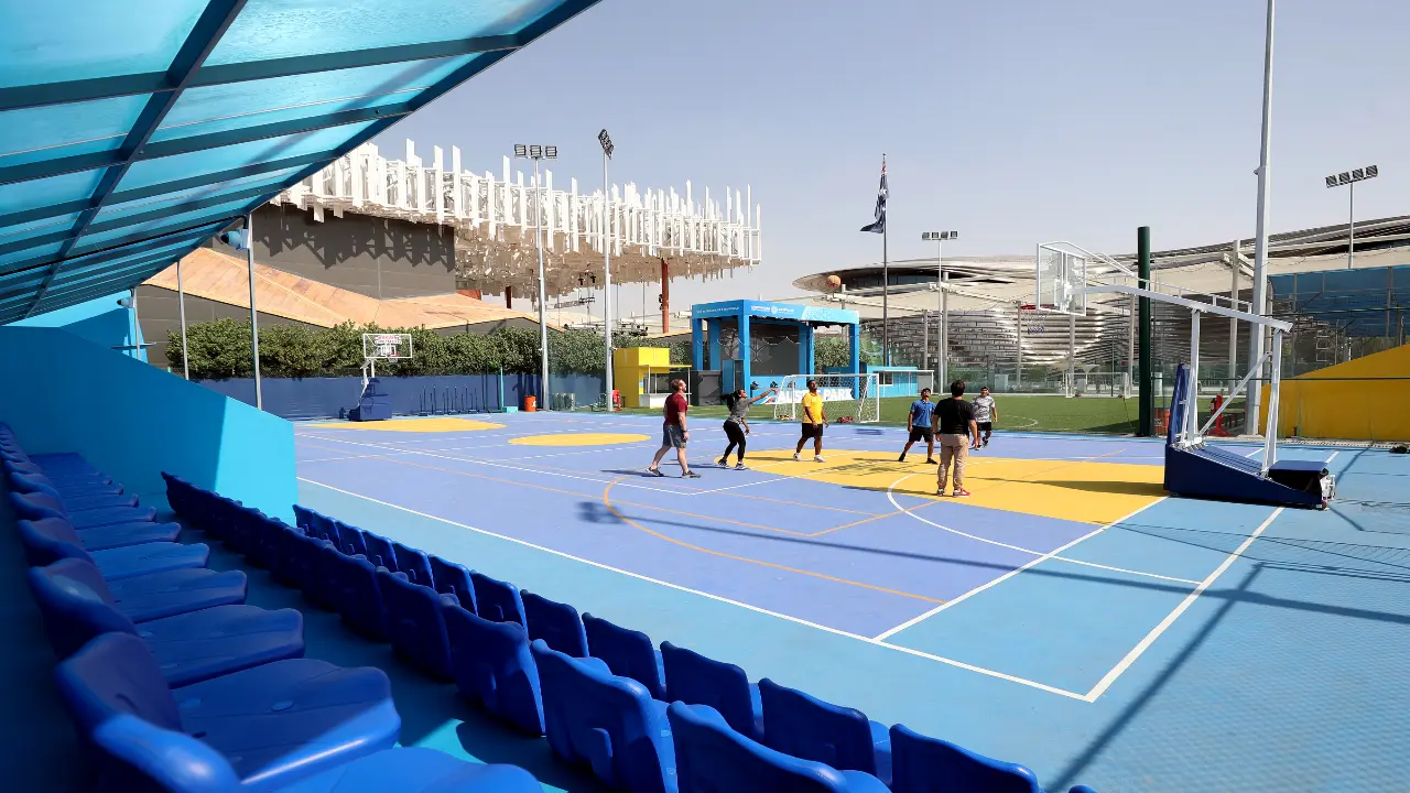 Outdoor sports courts