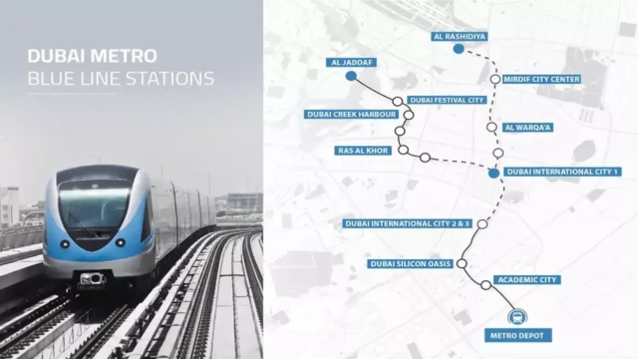 Dubai Metro Blue Line Full Route Station List Updated Map 2025 Dubai Metro Blue Line Full Route Station List Updated Map 2025