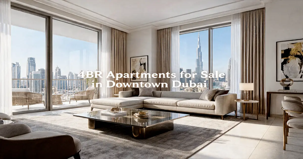 4BR Apartments for Sale in Downtown Dubai