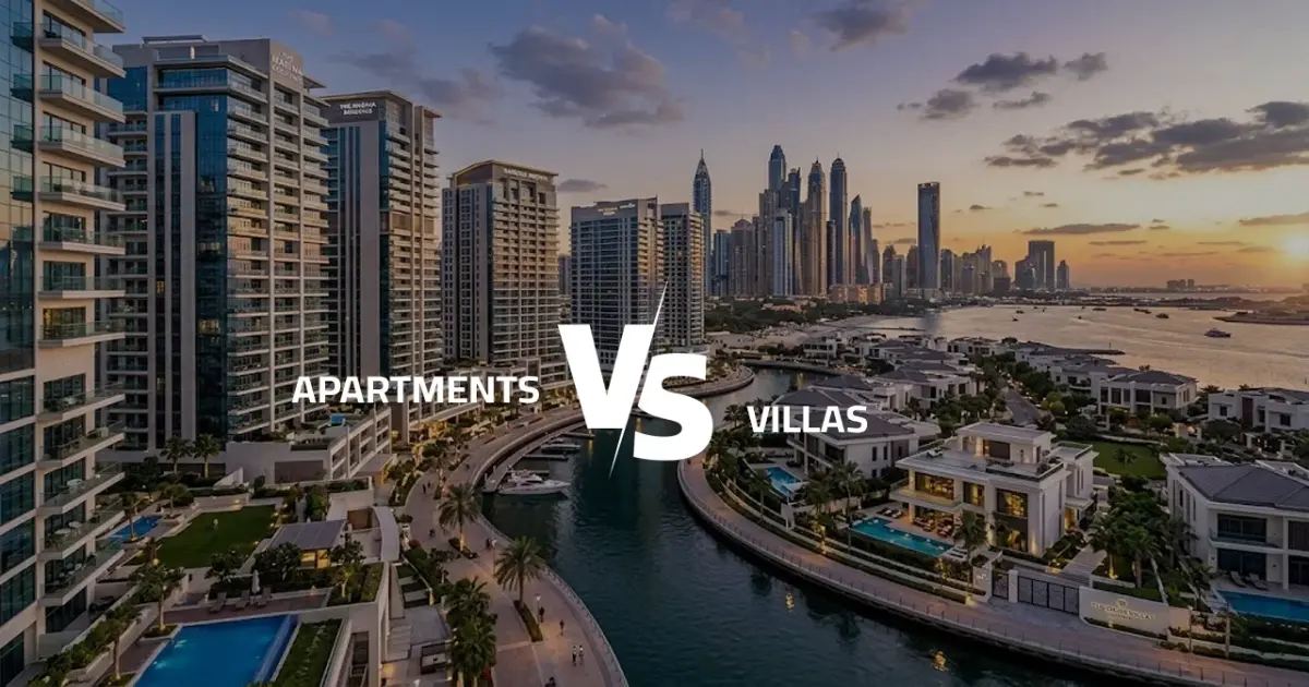 Apartment vs villa service charges Dubai