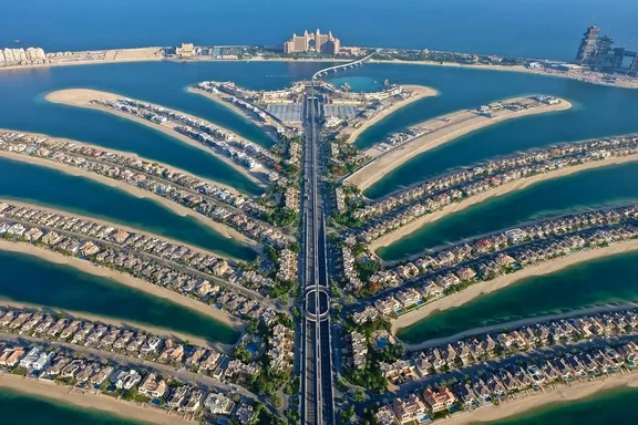 виллы сообщества в palm jumeirah дубай