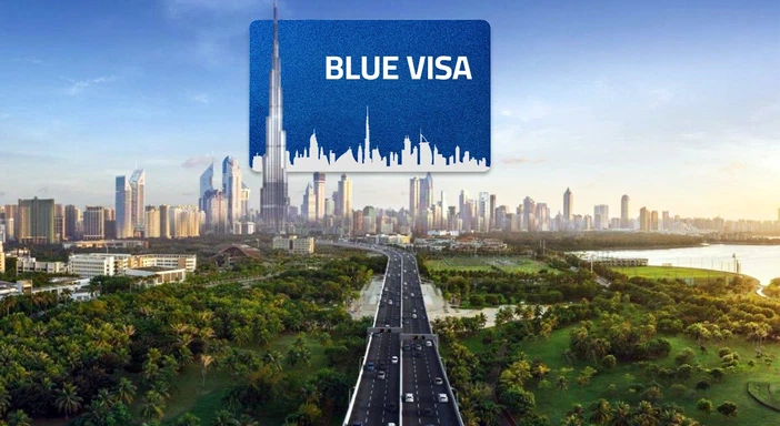 تأشيرة الإقامة الزرقاء الإمارات العربية المتحدة