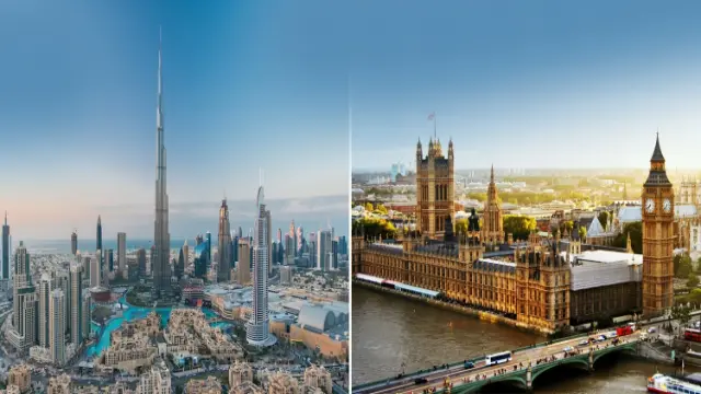 سوق العقارات في دبي مقابل لندن 2025