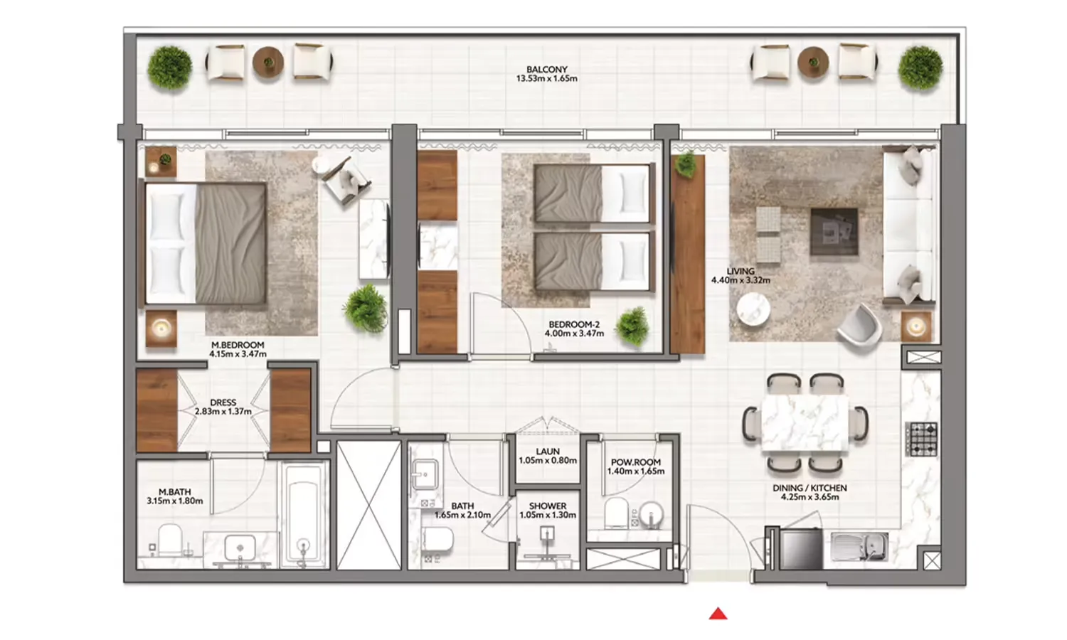 ادخل إلى الشقق الأنيقة في Mallside Residences
