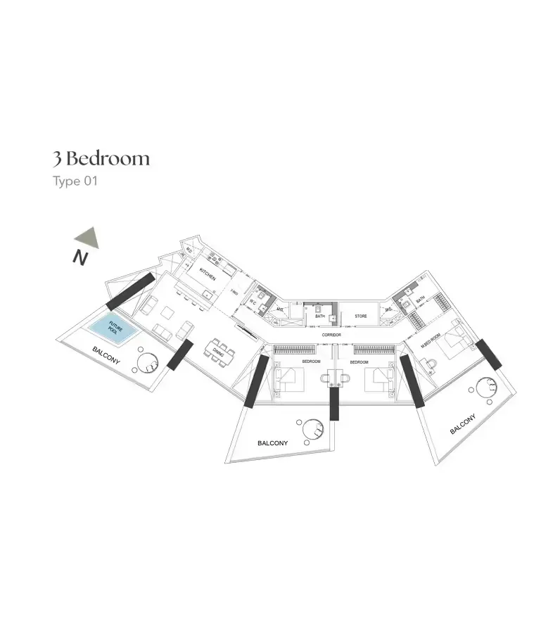 شقق بن غاطي فانتوم: مفهوم جديد للحياة الفاخرة في منطقة قرية جميرا الدائرية 17 بدبي