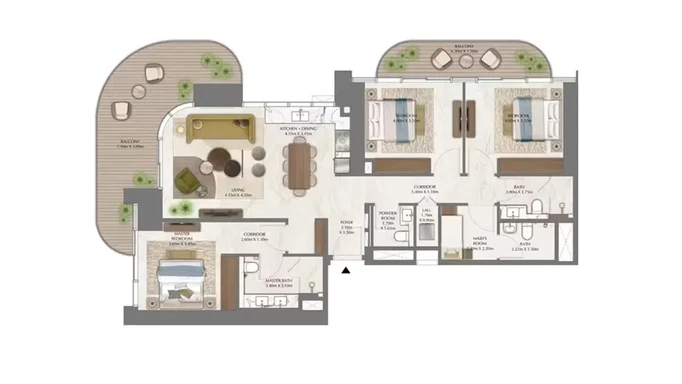 Адрес Residences Za'abeel: роскошный рай в самом сердце Дубая