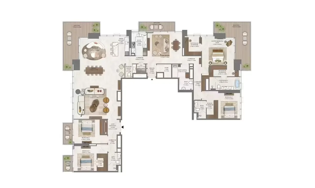 العنوان ريزيدنسز زعبيل: جنة فاخرة في قلب دبي