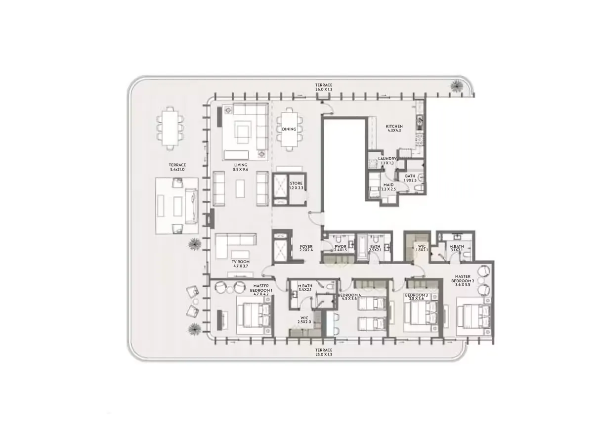 مطعم تراف تشيلو في قرية جميرا الدائرية: تناغم بين الحياة الفاخرة