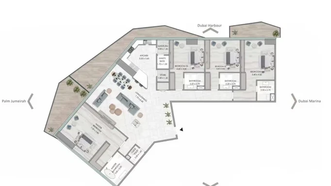 Revel in the Luxurious Beachfront Sanctuary – Habtoor Grand Residences in Dubai Marina