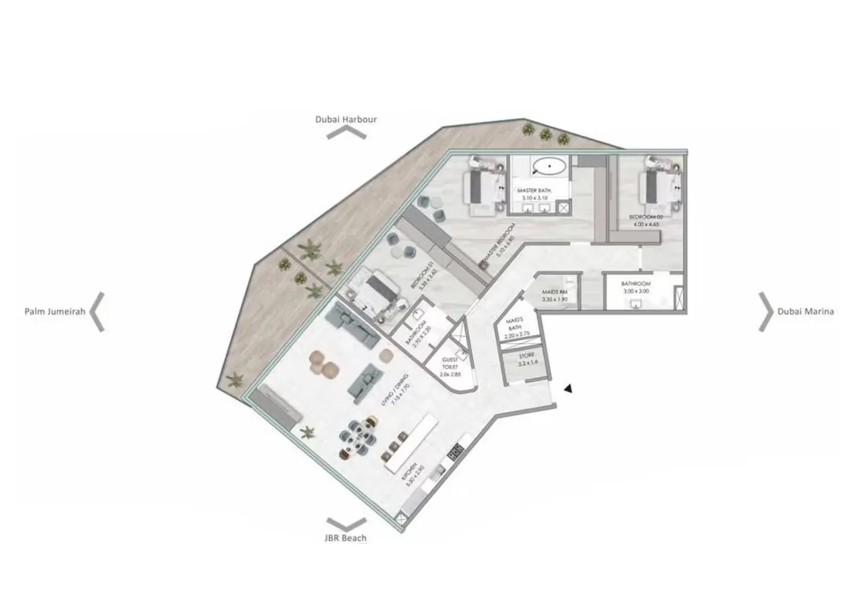 Revel in the Luxurious Beachfront Sanctuary – Habtoor Grand Residences in Dubai Marina