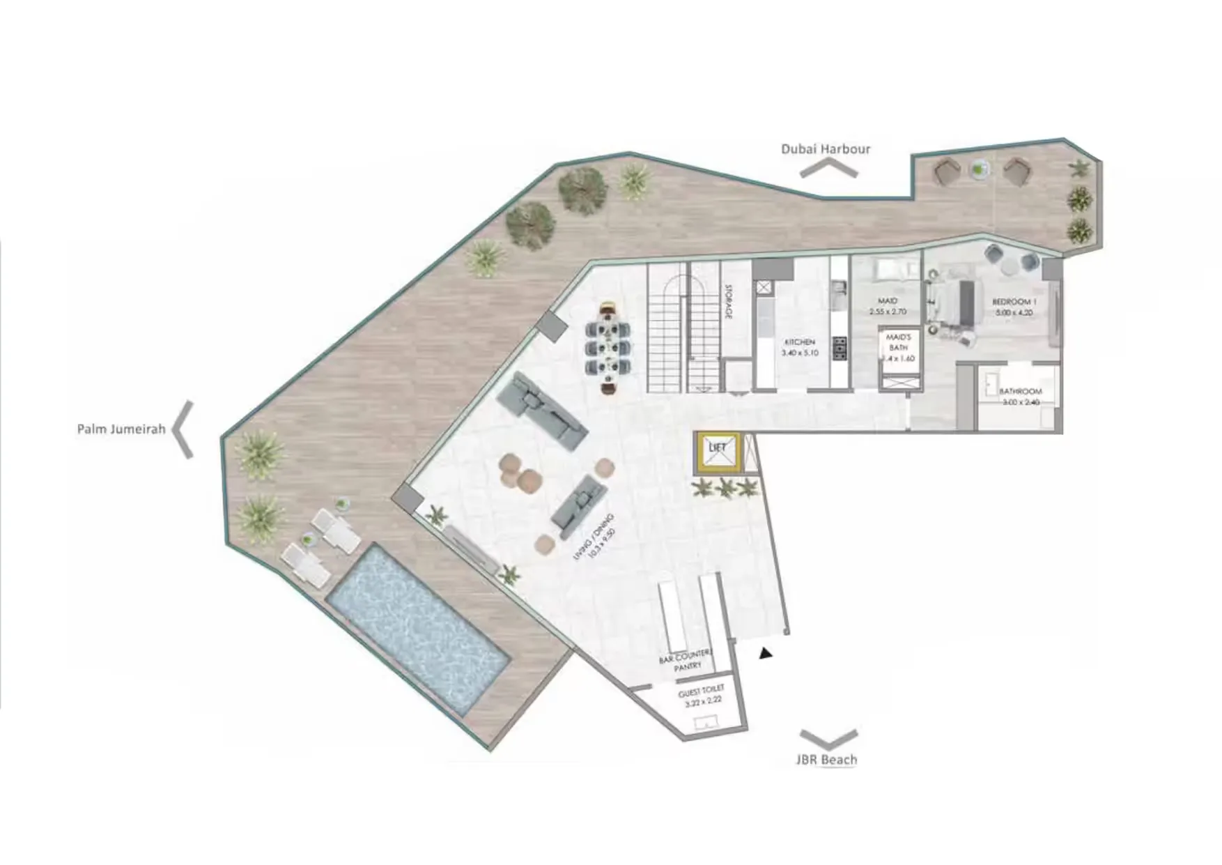 Revel in the Luxurious Beachfront Sanctuary – Habtoor Grand Residences in Dubai Marina