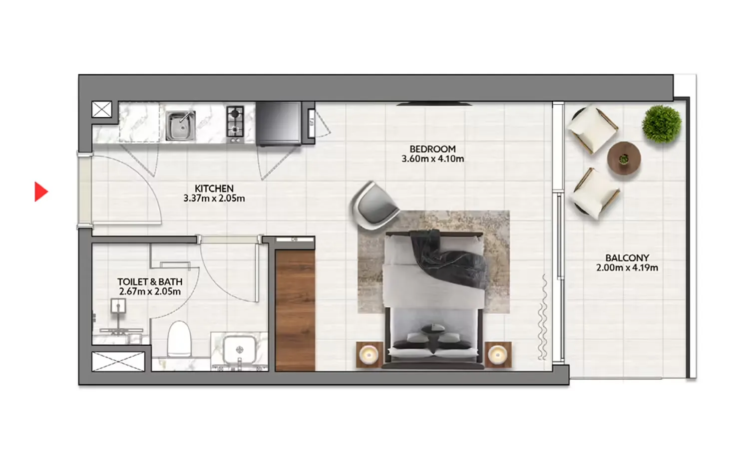 ادخل إلى الشقق الأنيقة في Mallside Residences