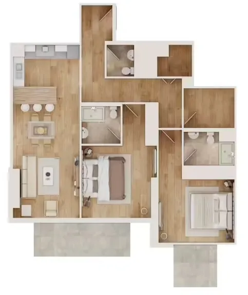 Q Gardens Lofts من AYS Developments: حيث يلتقي التصميم الحديث بالراحة الخالدة