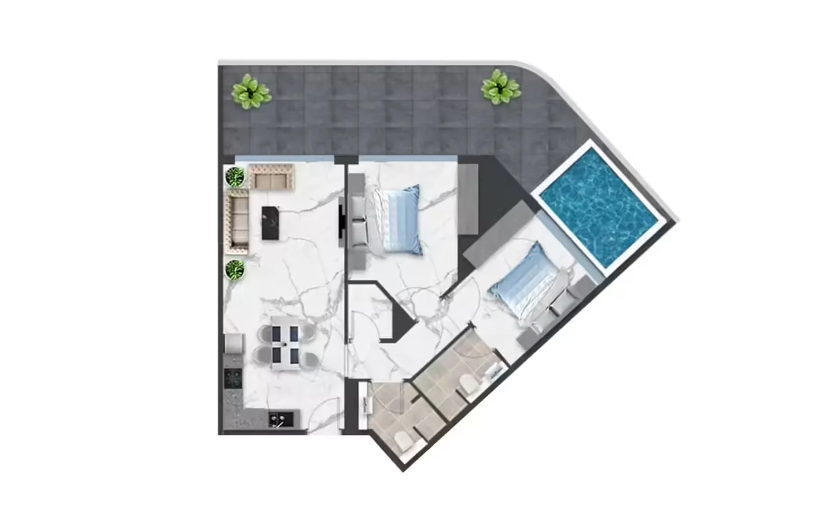 Enjoy The Fusion of Greek Island Paradise and Dazzling Dubai at Samana Mykonos Residences in Arjan