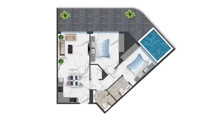 Enjoy The Fusion of Greek Island Paradise and Dazzling Dubai at Samana Mykonos Residences in Arjan