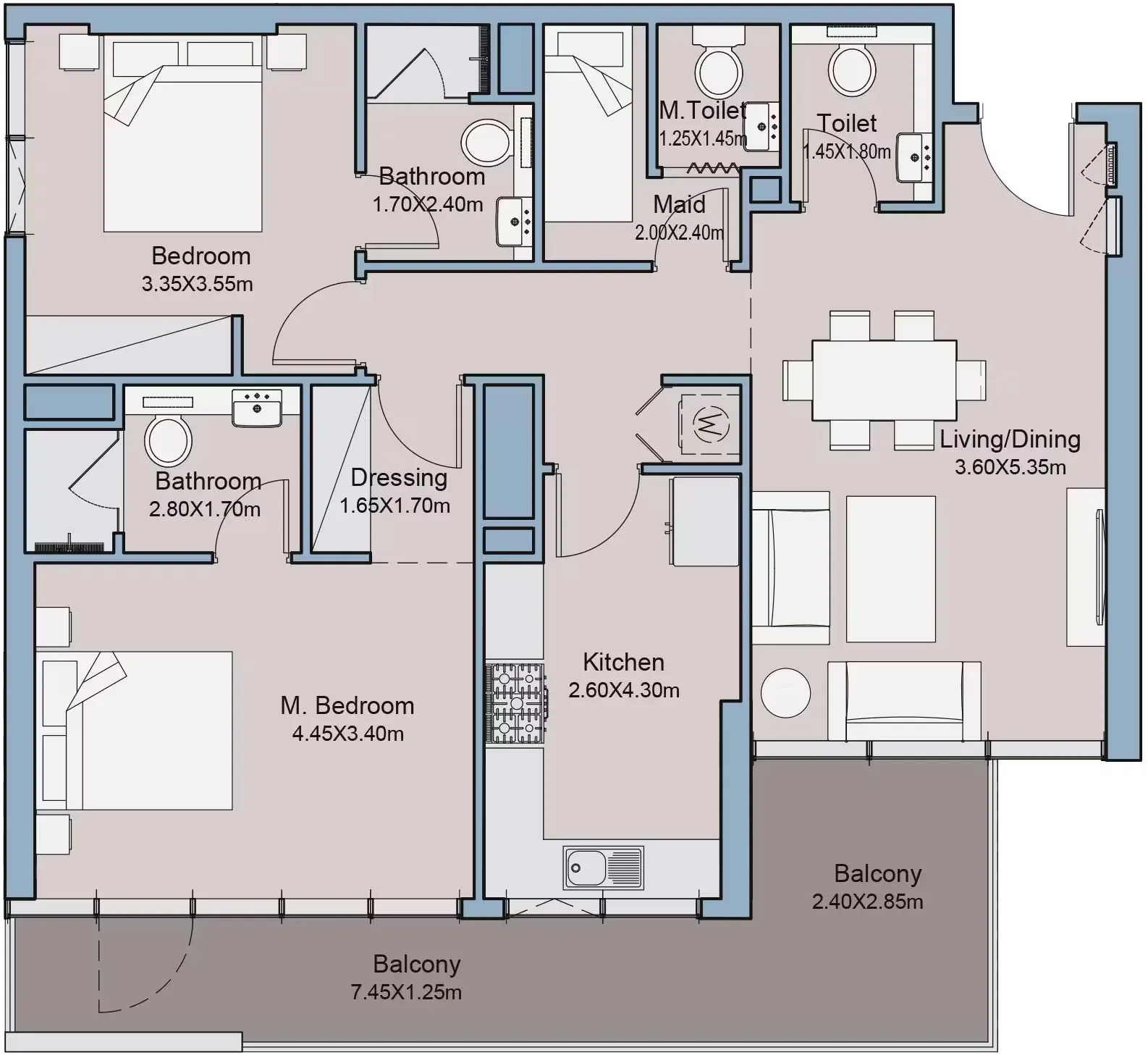 ميلينيوم تاليا ريزيدنسز في الفرجان