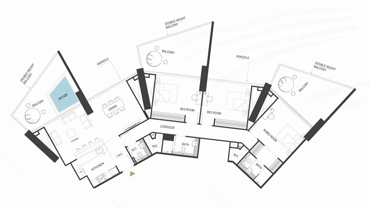 بن غاطي رويال: استمتع بأناقة لا مثيل لها في قرية جميرا الدائرية