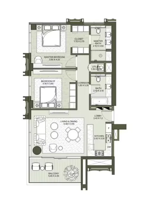 شقق فاخرة، بنتهاوس وتاون هاوس: سنترال بارك بلازا في سيتي ووك