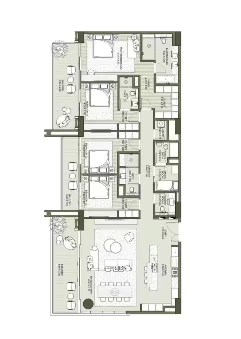 شقق فاخرة، بنتهاوس وتاون هاوس: سنترال بارك بلازا في سيتي ووك
