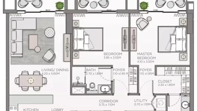 Насладитесь абсолютным спокойствием и роскошной жизнью в Central Park Thyme by Meraas Properties в City Walk