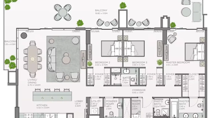 Насладитесь абсолютным спокойствием и роскошной жизнью в Central Park Thyme by Meraas Properties в City Walk