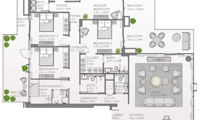 Насладитесь абсолютным спокойствием и роскошной жизнью в Central Park Thyme by Meraas Properties в City Walk