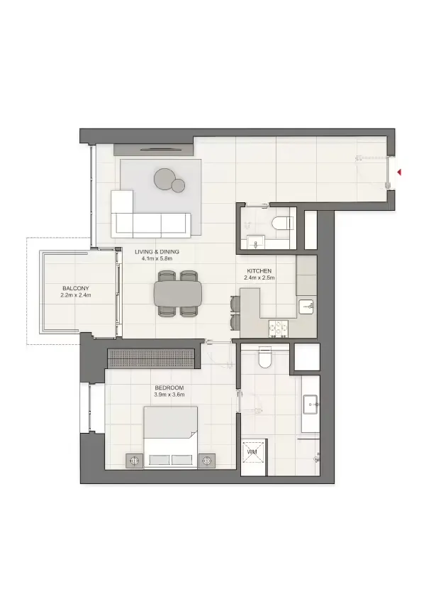 Liv Waterside в Dubai Marina: тихие резиденции на берегу моря