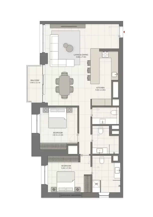 Liv Waterside в Dubai Marina: тихие резиденции на берегу моря