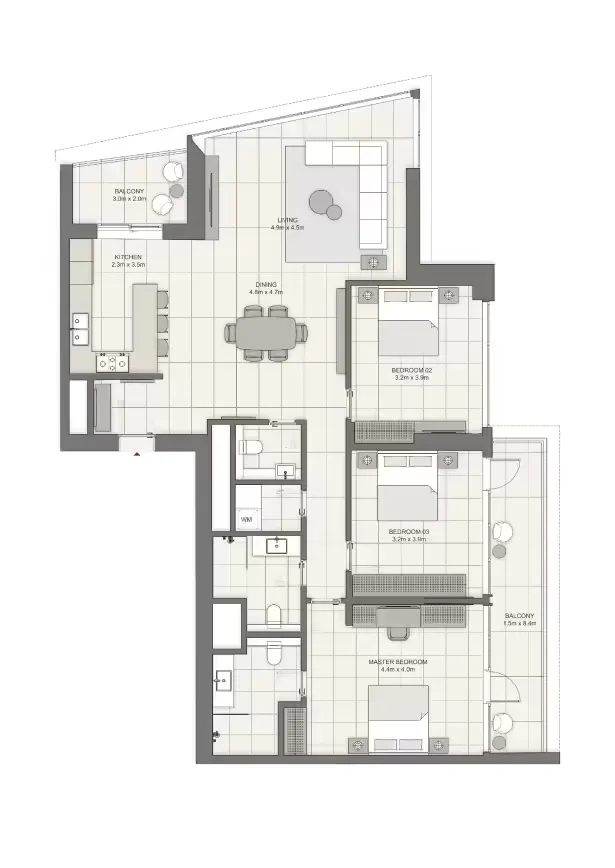 Liv Waterside в Dubai Marina: тихие резиденции на берегу моря