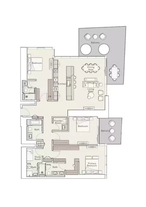 ميرسر هاوس من إلينجتون، منارة الفخامة في أبتاون دبي