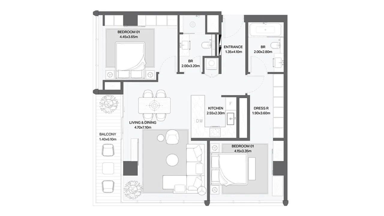 Verve: Роскошная жизнь в самом сердце города Прогулка от Meraas