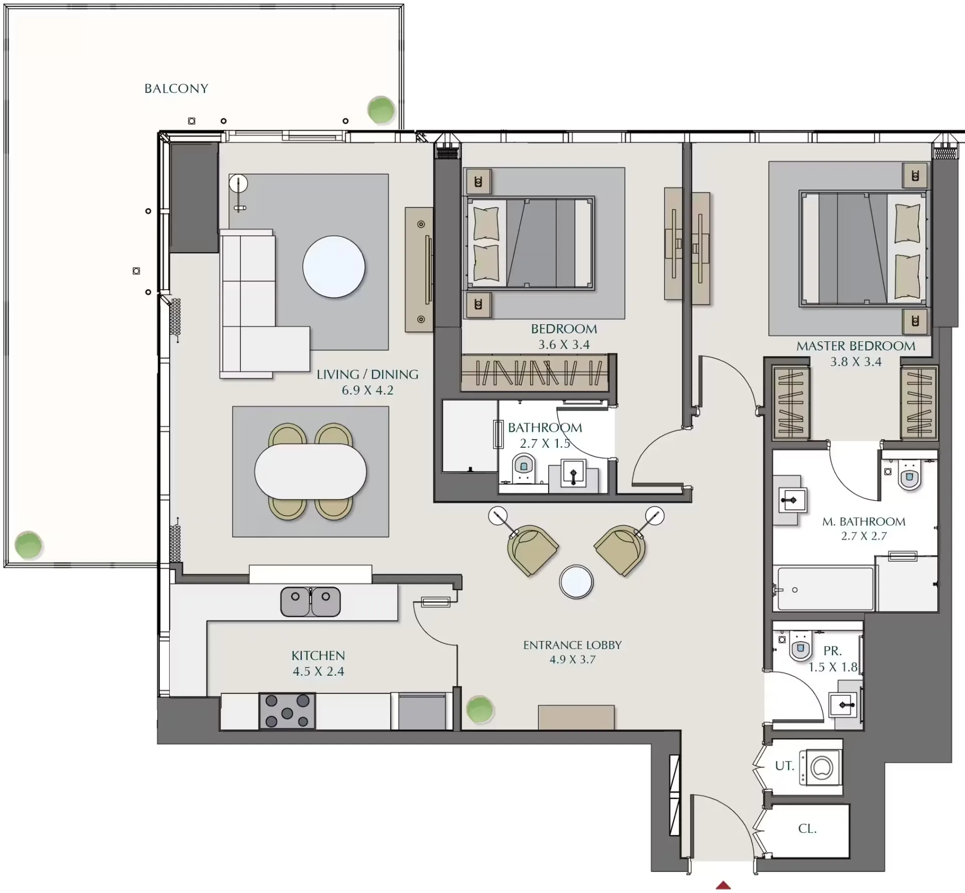 Жилой комплекс Wasl 1 в парке Забиль