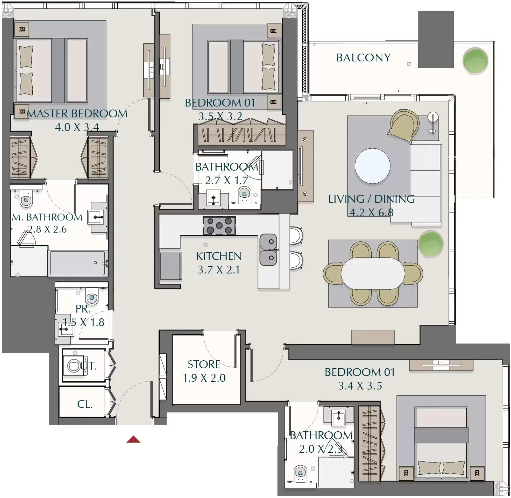 Жилой комплекс Wasl 1 в парке Забиль