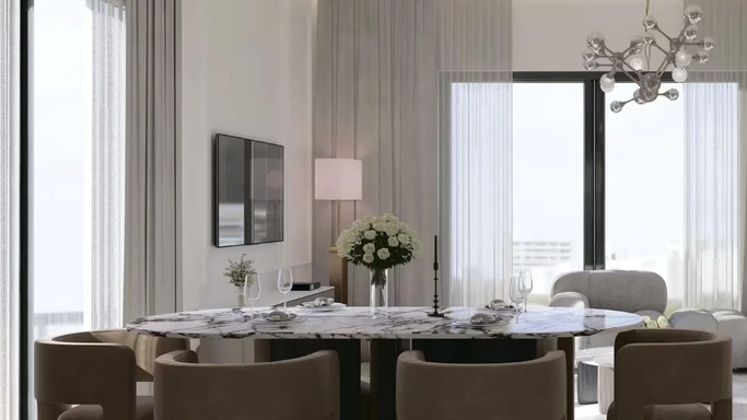 Immerse in High-Rise Luxury and Serenity at Altai Tower in Jumeirah Village Triangle