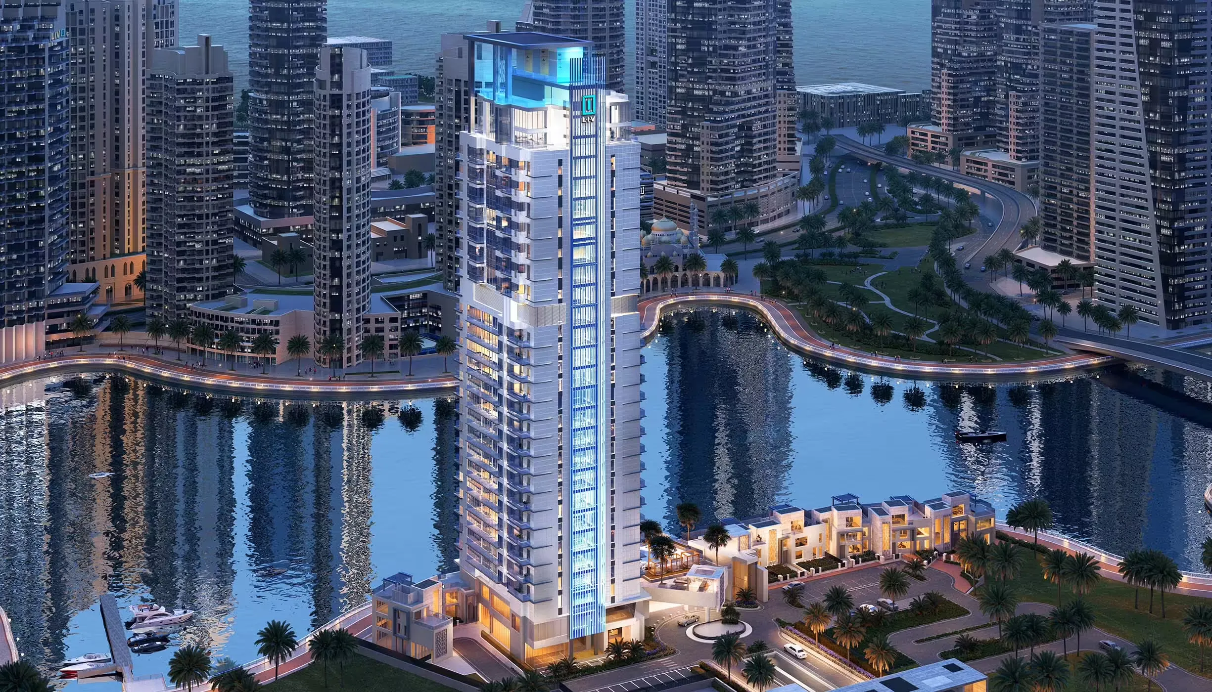 Liv Waterside в Dubai Marina: тихие резиденции на берегу моря