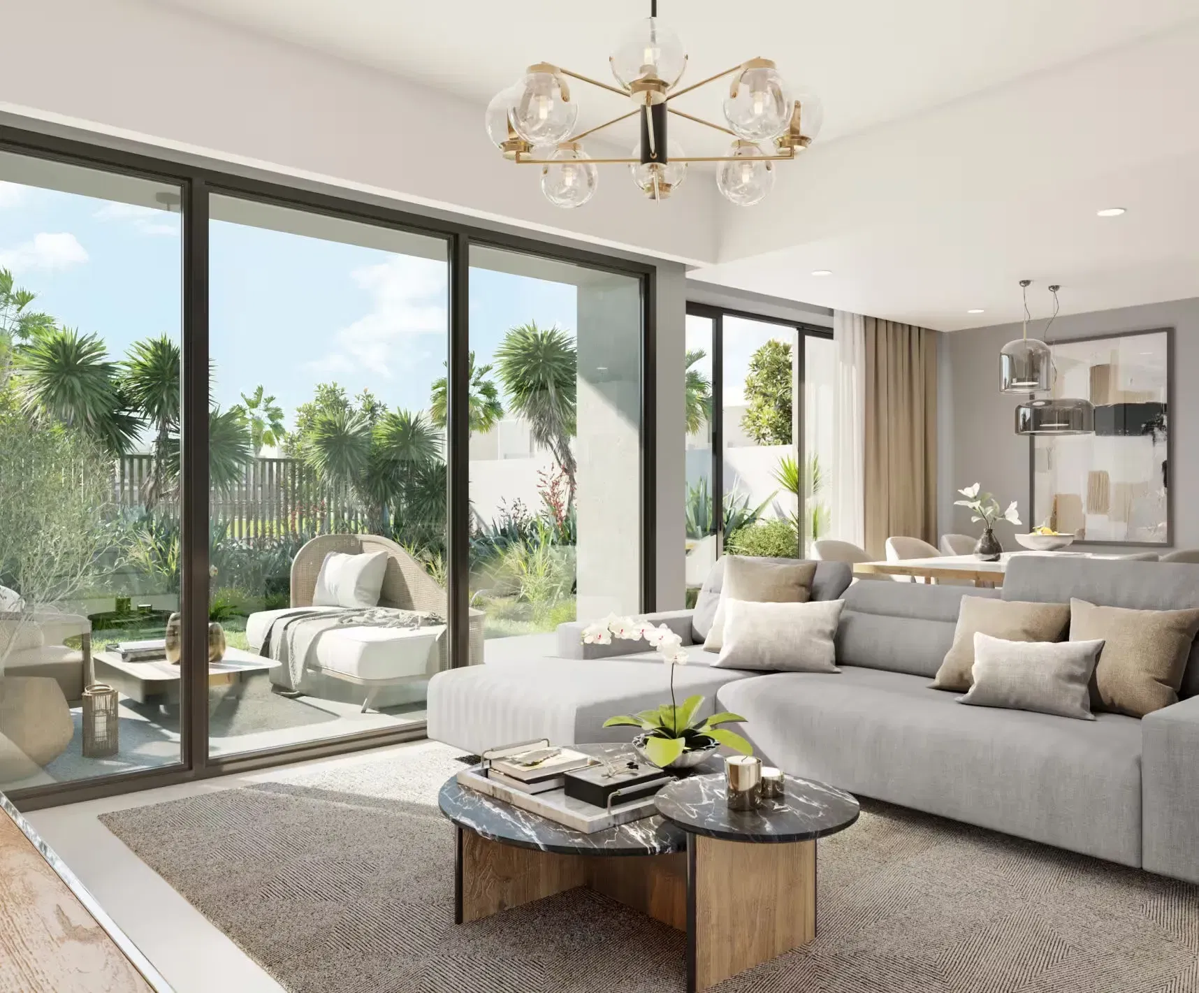 ادخل إلى نمط الحياة الفاخر في منازل MAHA Townhouses من NSHAMA في تاون سكوير دبي