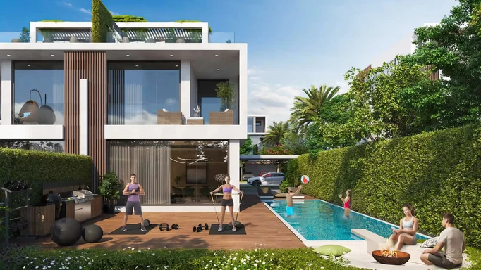 Роскошные виллы-близнецы в Park Greens by Damac