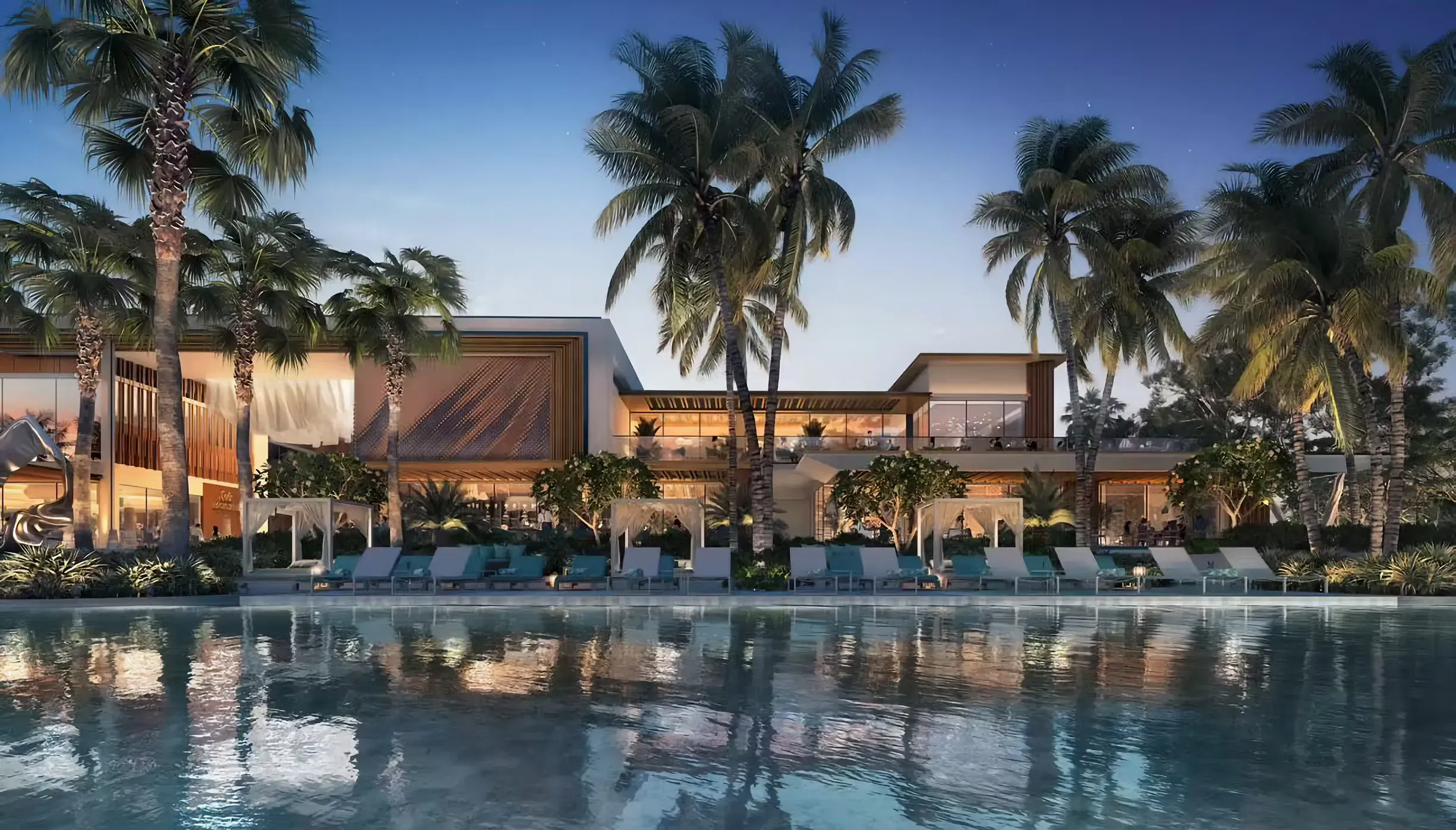 فلل فاخرة مكونة من 32 فيلا وشقق مائية في تلال الغاف