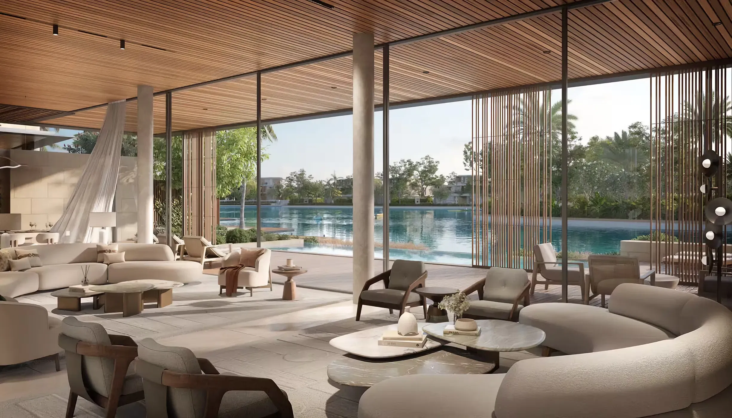 فلل فاخرة مكونة من 32 فيلا وشقق مائية في تلال الغاف