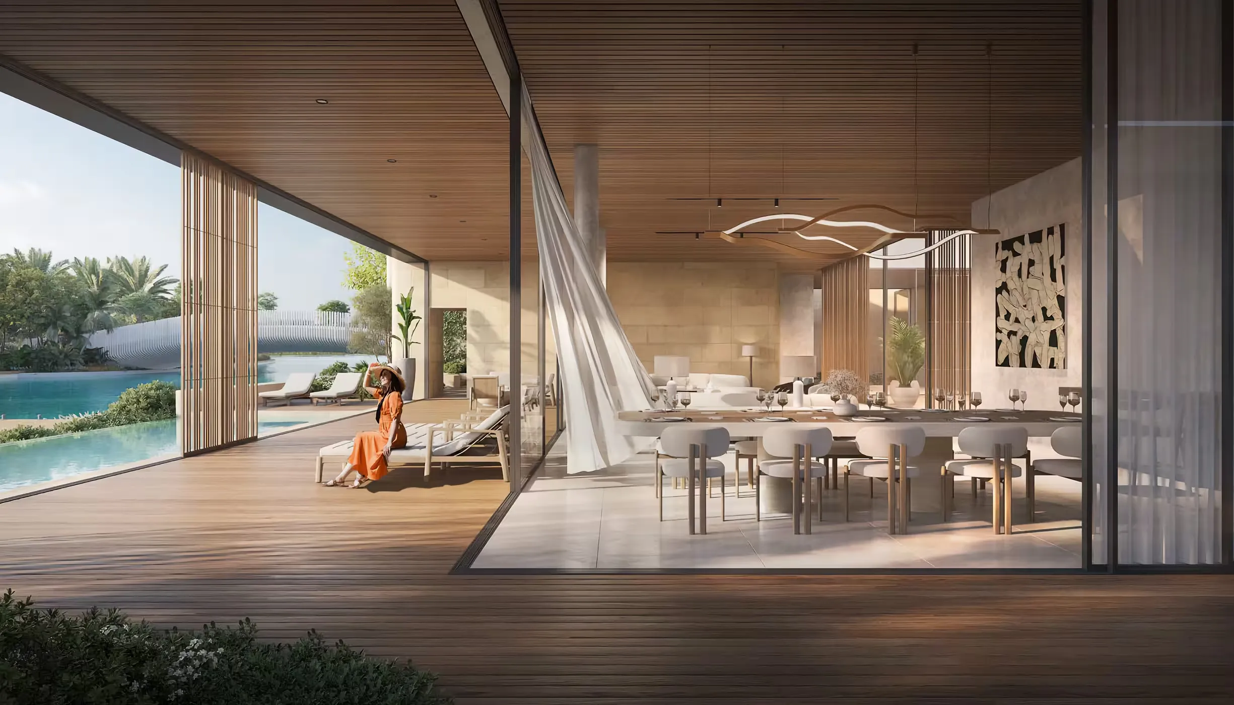 فلل فاخرة مكونة من 32 فيلا وشقق مائية في تلال الغاف