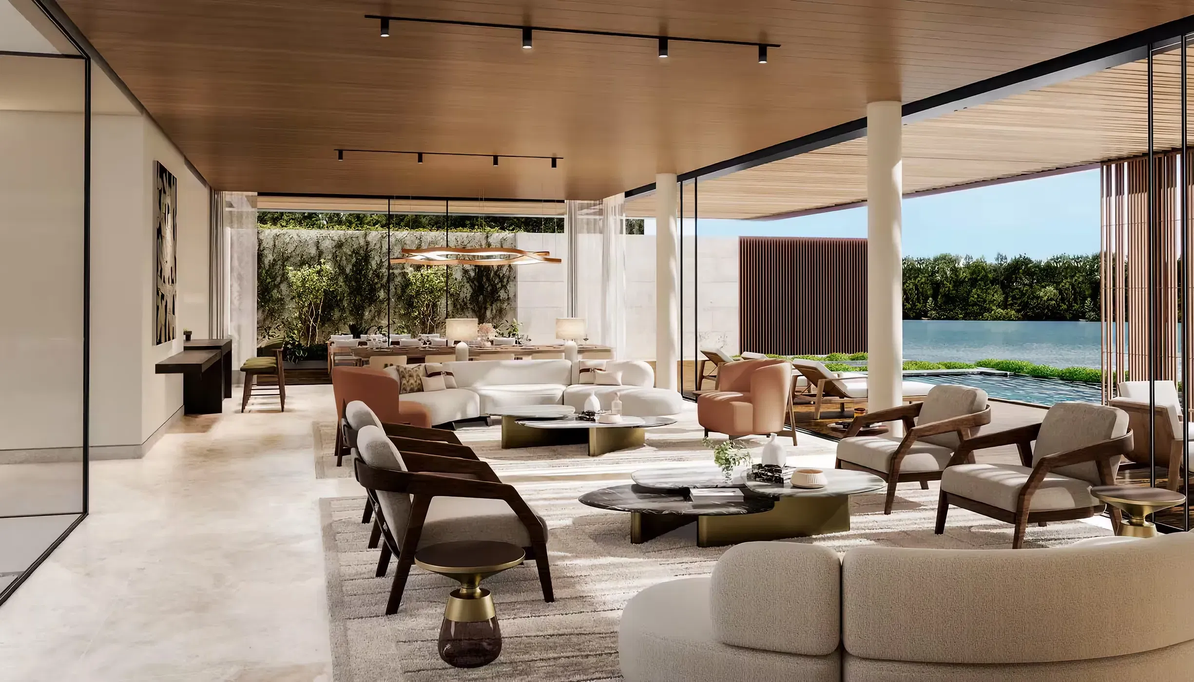 فلل فاخرة مكونة من 32 فيلا وشقق مائية في تلال الغاف