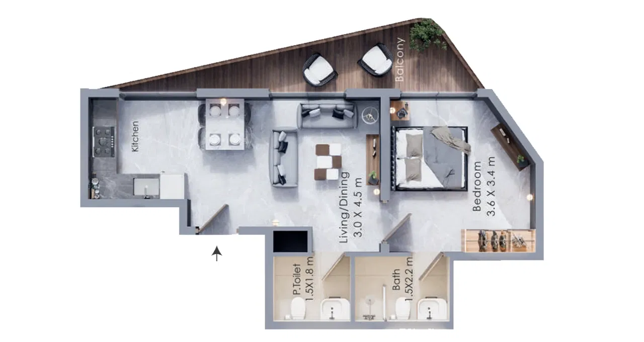 برج تيرا في دبي لاند - شقق عصرية فاخرة