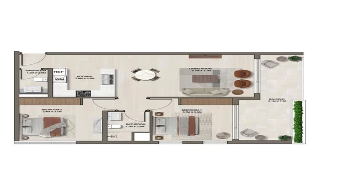 Жилой комплекс Ghaff Land Residence от Arabian Gulf Properties – изысканный образ жизни в Дубае.