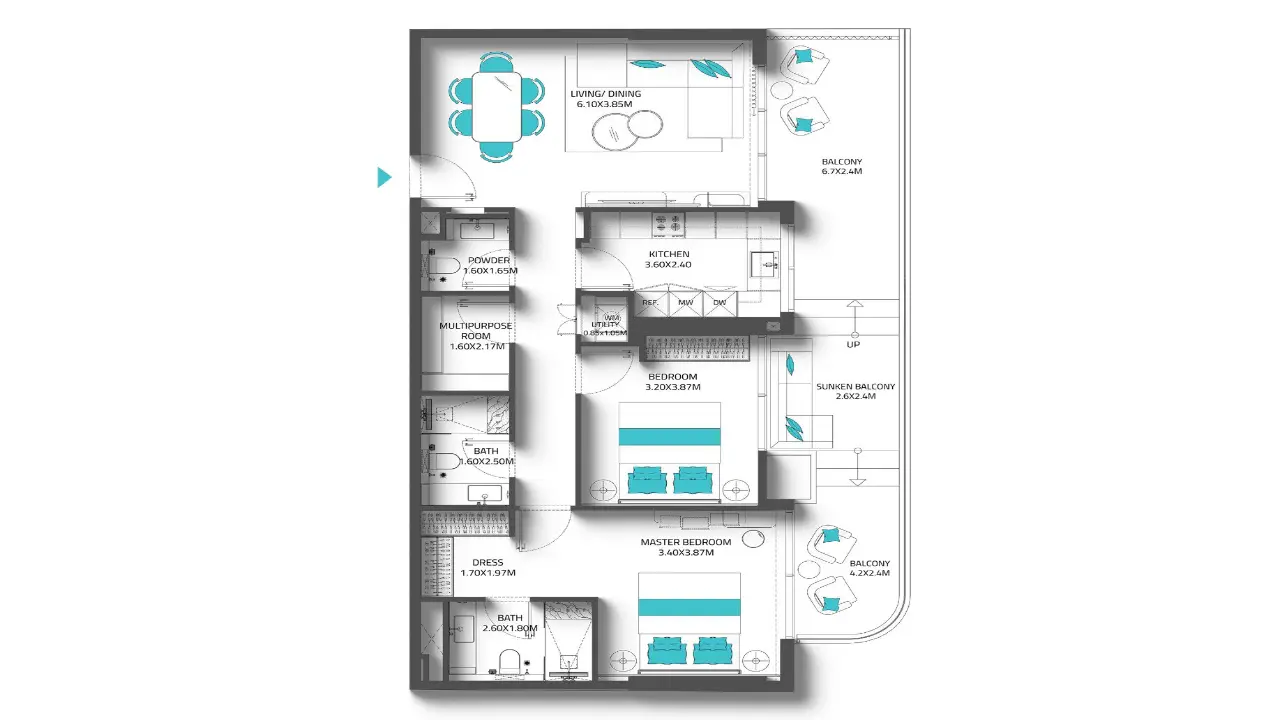 ريف 997 من شركة ريف ديفيلوبرز - حياة فاخرة على شاطئ البحر