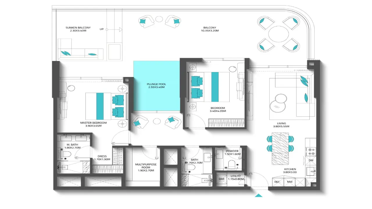 ريف 997 من شركة ريف ديفيلوبرز - حياة فاخرة على شاطئ البحر