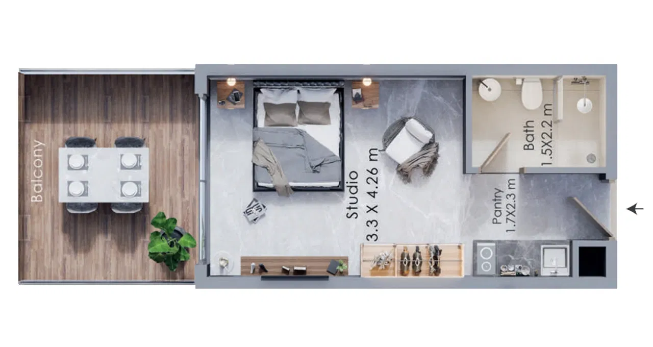 برج تيرا في دبي لاند - شقق عصرية فاخرة