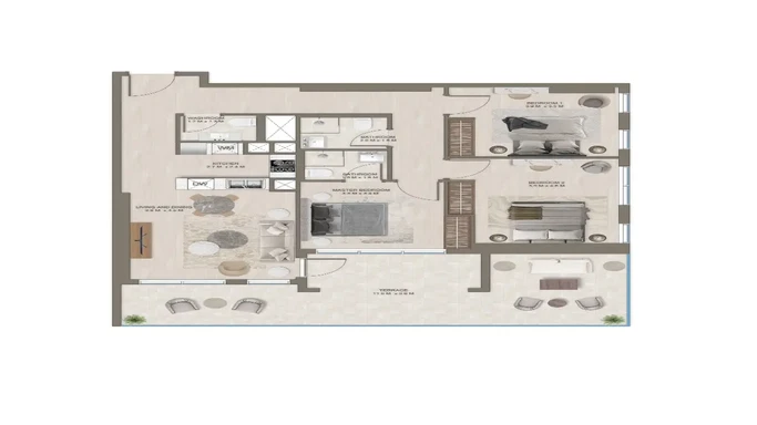 The Corner от Arabian Gulf Properties – место, где современные души находят комфорт.