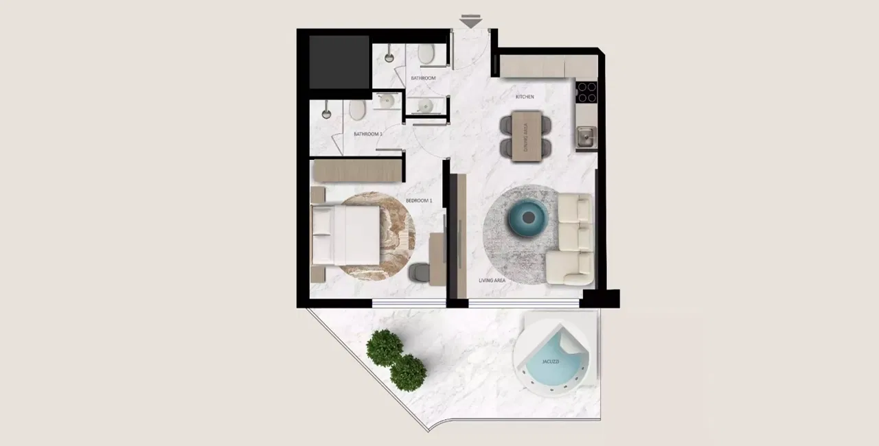 آرك تيراسز في دبي لاند - شقق فاخرة مصممة حسب الطلب مع مسابح خاصة