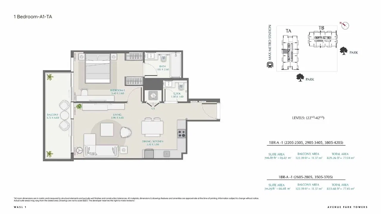 Avenue Park Towers by Wasl Properties – Luxurious Haven, Desirable Address, Majestic Living
