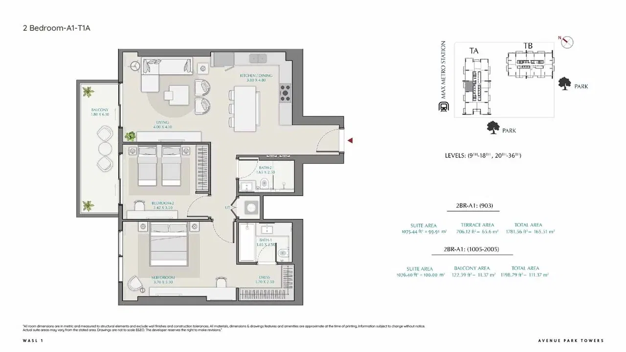 Avenue Park Towers by Wasl Properties – Luxurious Haven, Desirable Address, Majestic Living